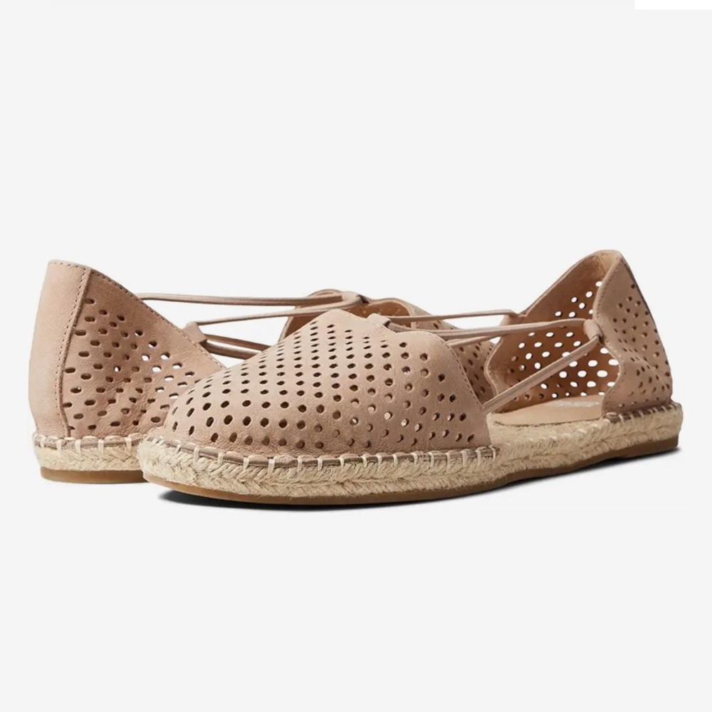 New in Box Eileen Fisher Lee 2 Espadrilles Tan Barley 10 NWB Garnet Hill